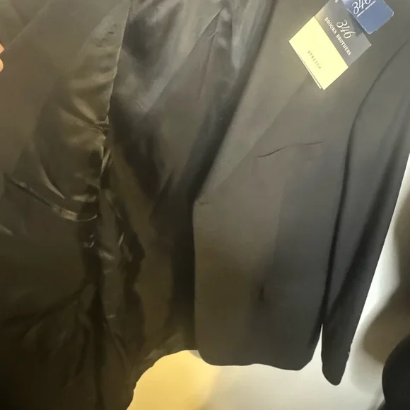 NWT Brooks Brothers 346 42R Wool Suit Jacket/Blazer/Sports Coat Black